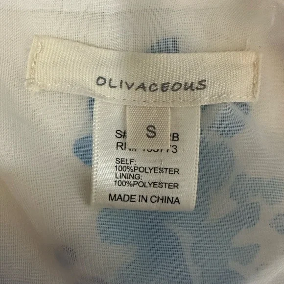 Olive & Oak Blue Floral Wrap Dress - Picture 2 of 12